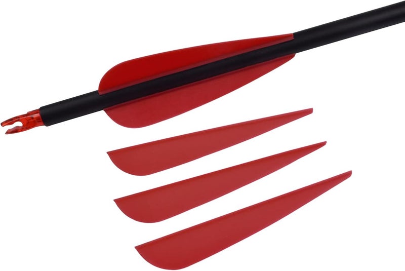 TY Archery 3 Inch Arrow Fletching Vanes Plastic Feather for DIY Archery Hunting Targeting Arrows(Pack of 50) - Image 5